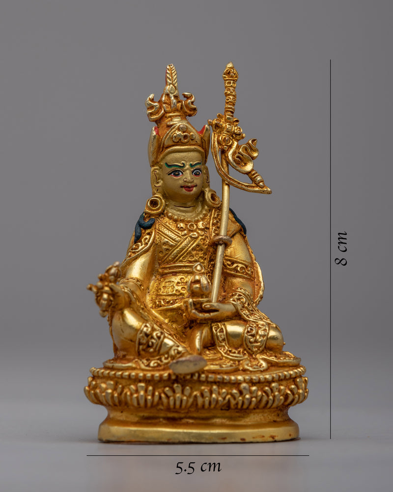 Embrace Wisdom with Our Small Padmasambhava Copper Statue | Machine Molded Statues