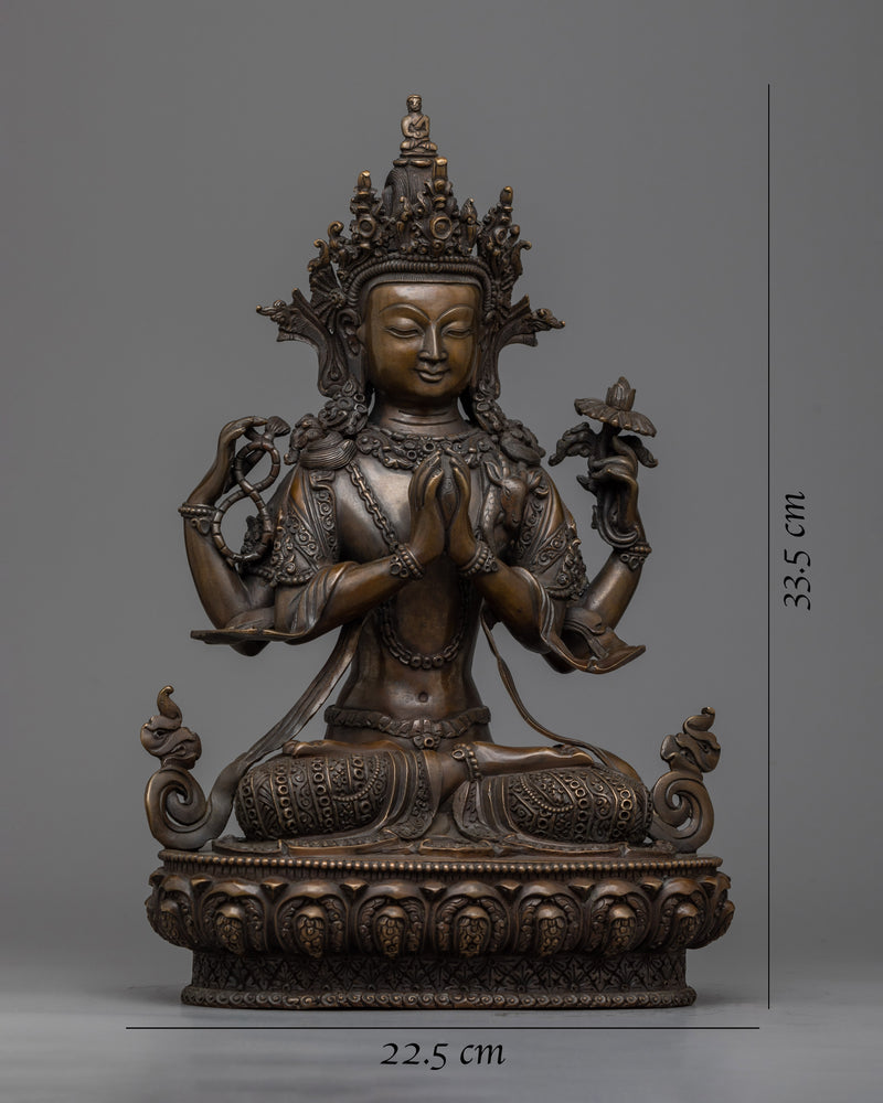 Chenrezig Lord of Love Statue | Experience Divine Compassion with our Sculpture
