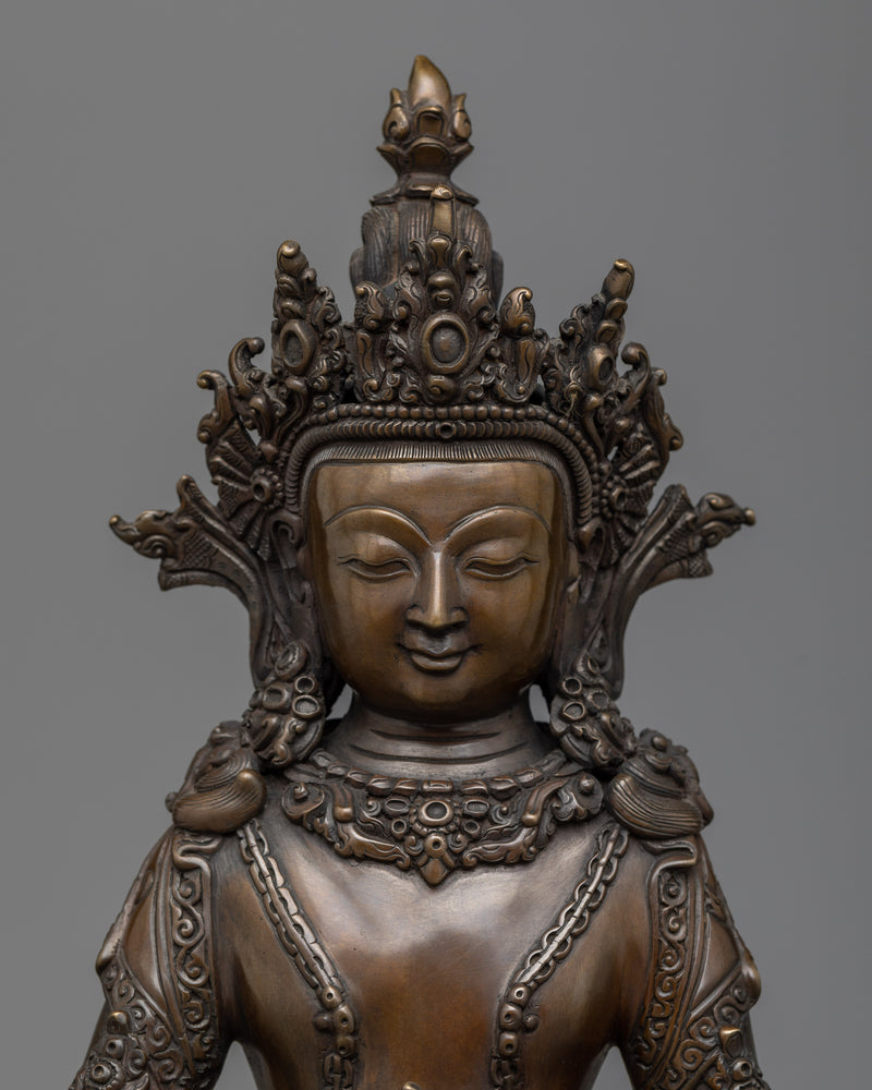 Buddha Amitayus 中文 Statue | Embrace Longevity and Wisdom