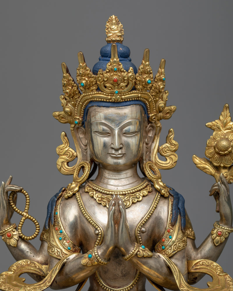 Buddhist Statue with many Arms | Chenrezig the Lord of love and kindness