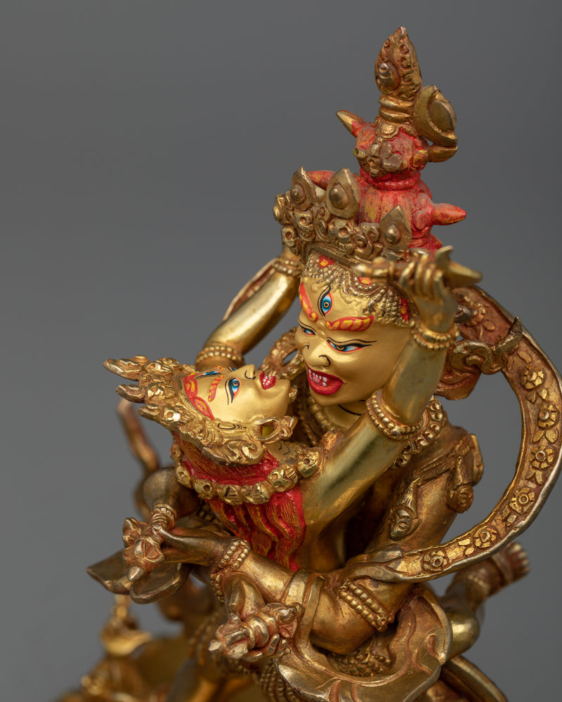 Chakrasamvara and Vajravarahi Statue | Embrace Spiritual Unity