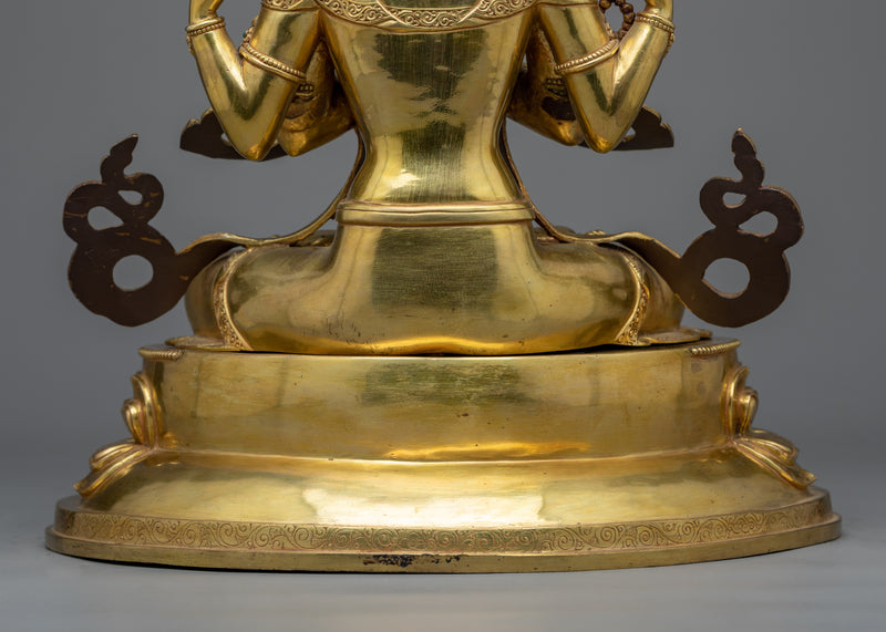 Sacred Buddhist Deity of Compassion Chenrezig | Spiritual Journey with our Statue