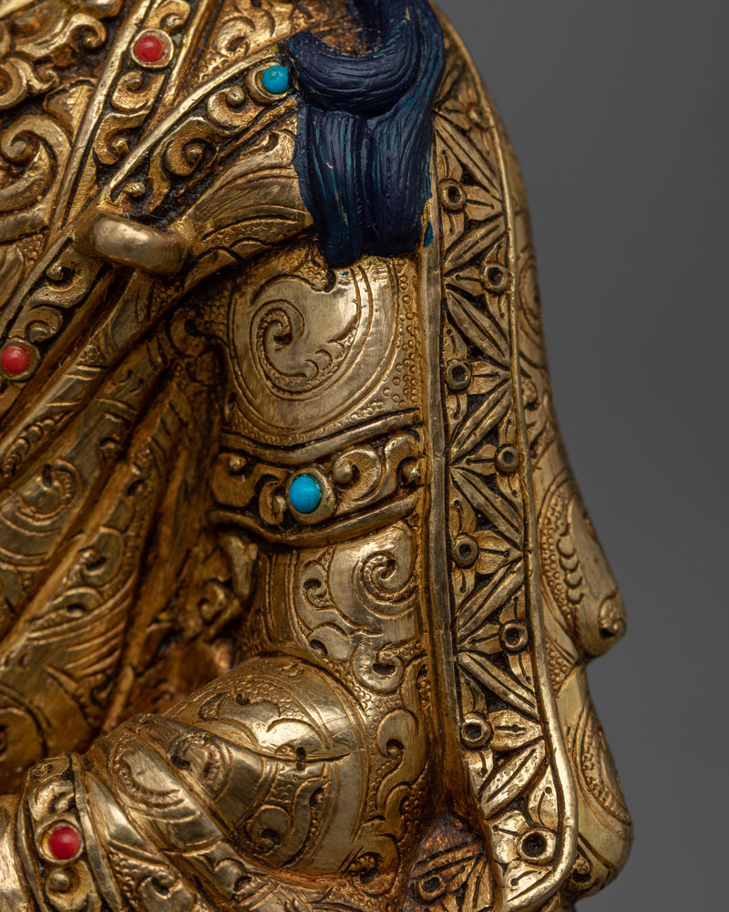 Statue of Padmasambhava | 24k Gold Gilded Himalayan Art