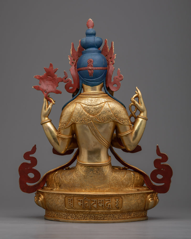 Arya Avalokiteshvara Statue | Embodiment of Compassion and Enlightenme