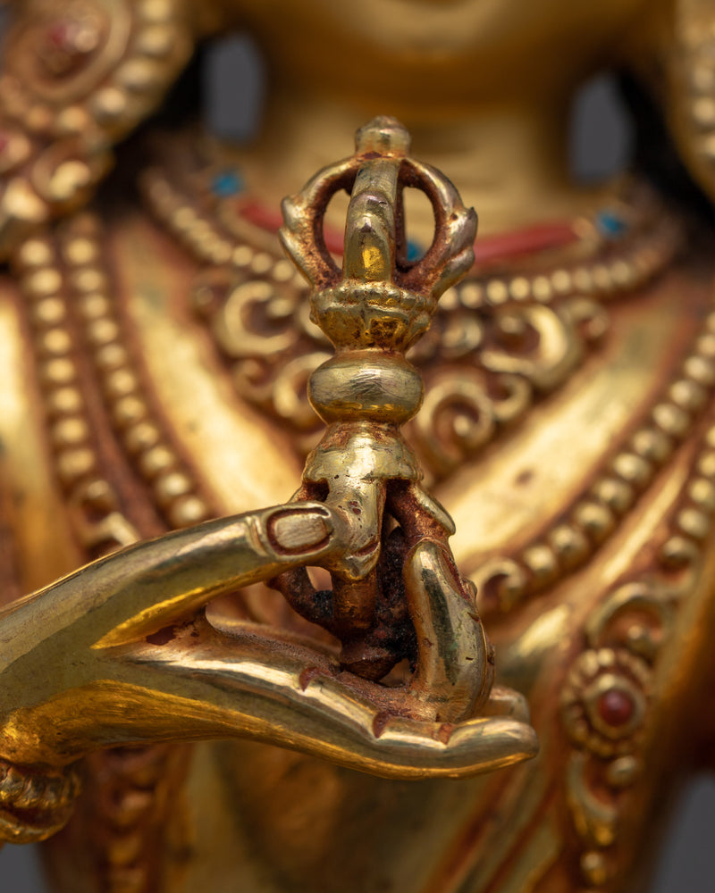 Vajrasattva holding Vajra and Bell Statue | Immerse in Divine Purity with Buddhist Sculpture