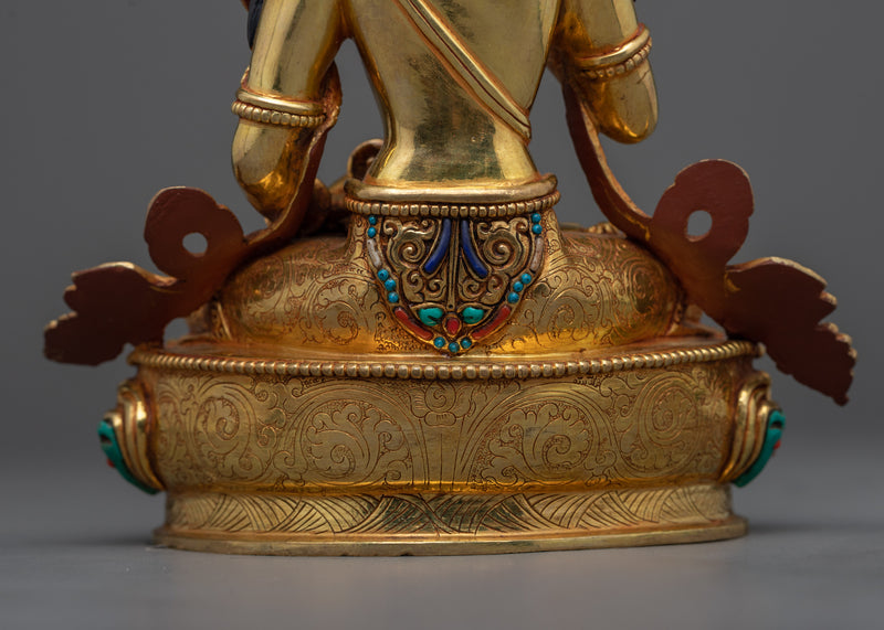 Vajrasattva holding Vajra and Bell Statue | Immerse in Divine Purity with Buddhist Sculpture