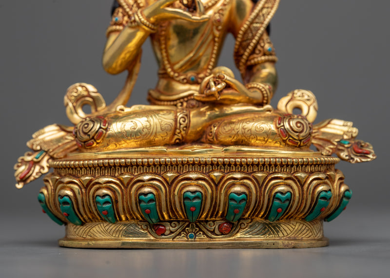 Vajrasattva holding Vajra and Bell Statue | Immerse in Divine Purity with Buddhist Sculpture