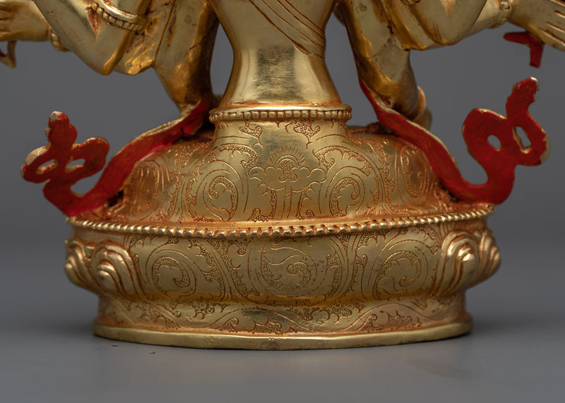 Namgyalma Statues From Nepal | 24k Gold Gilded Sculpture