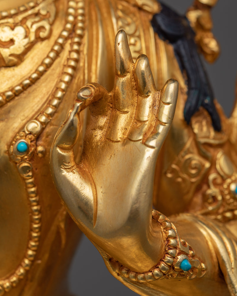 Manjushri Bodhisattva Mantra Statue | An Echo of Divine Wisdom