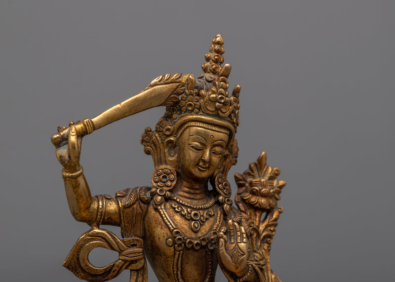 Manjushri Long Mantra | Illuminator of Pristine Wisdom with Buddhist Sculpture