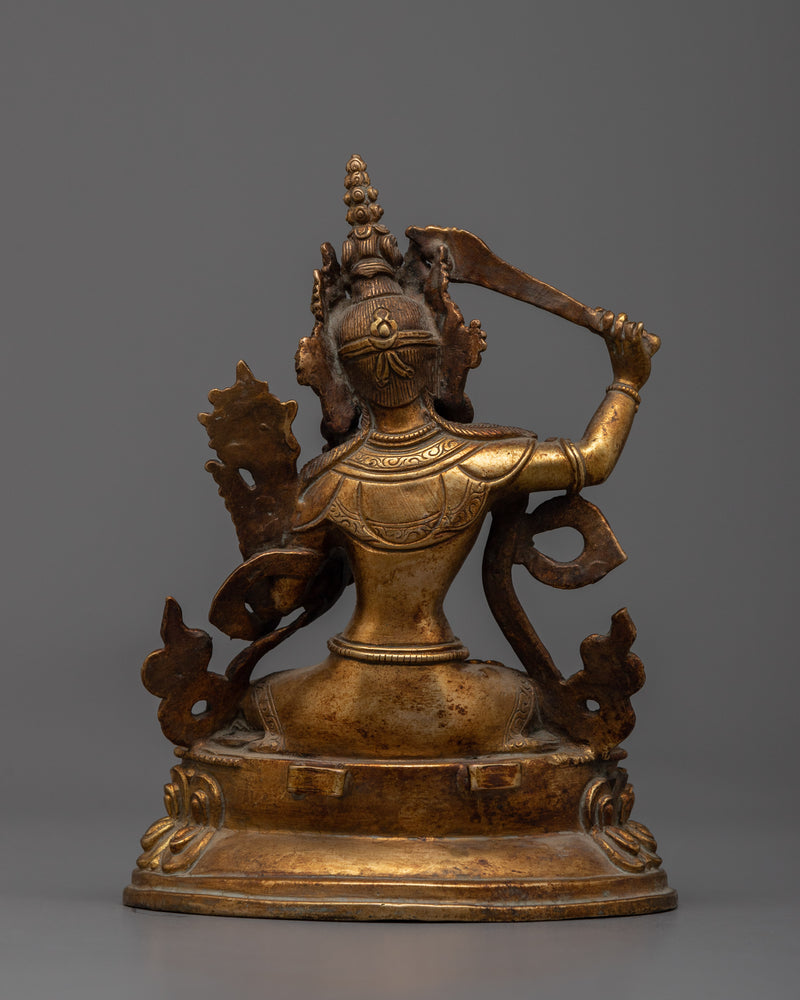 Manjushri Long Mantra | Illuminator of Pristine Wisdom with Buddhist Sculpture