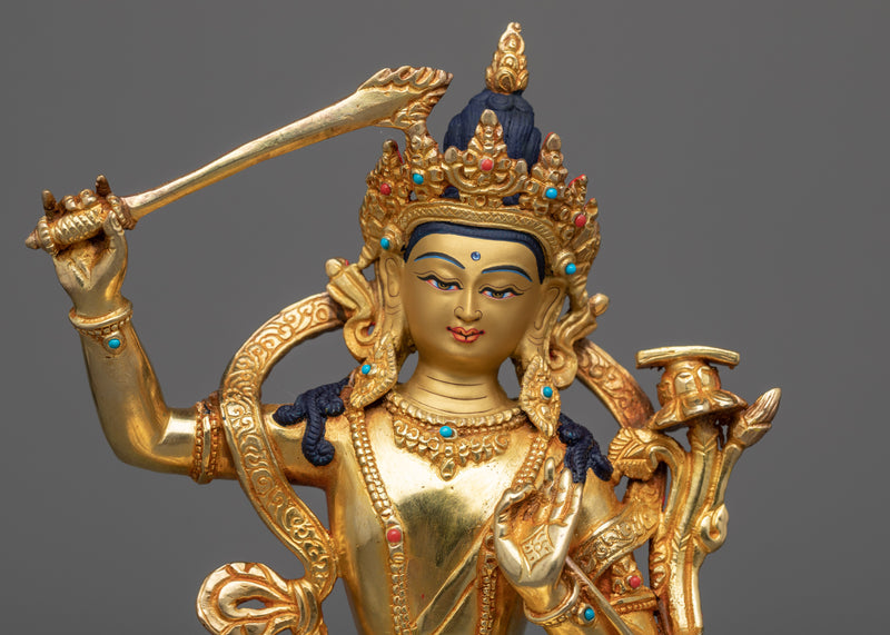 Manjushri Deity Statue | Beacon of Wisdom and Clarity