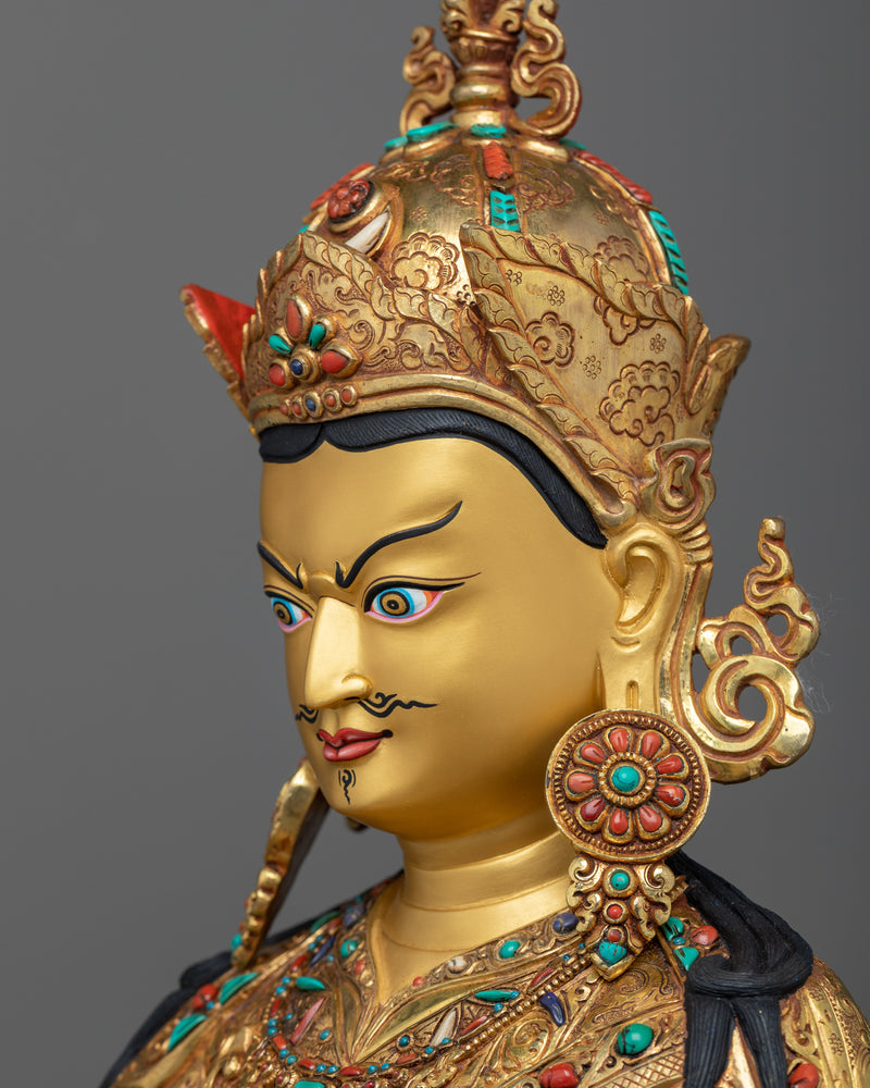 Guru Rinpoche Day Commemorative Statue | An Exquisite Celebration of Spirituality