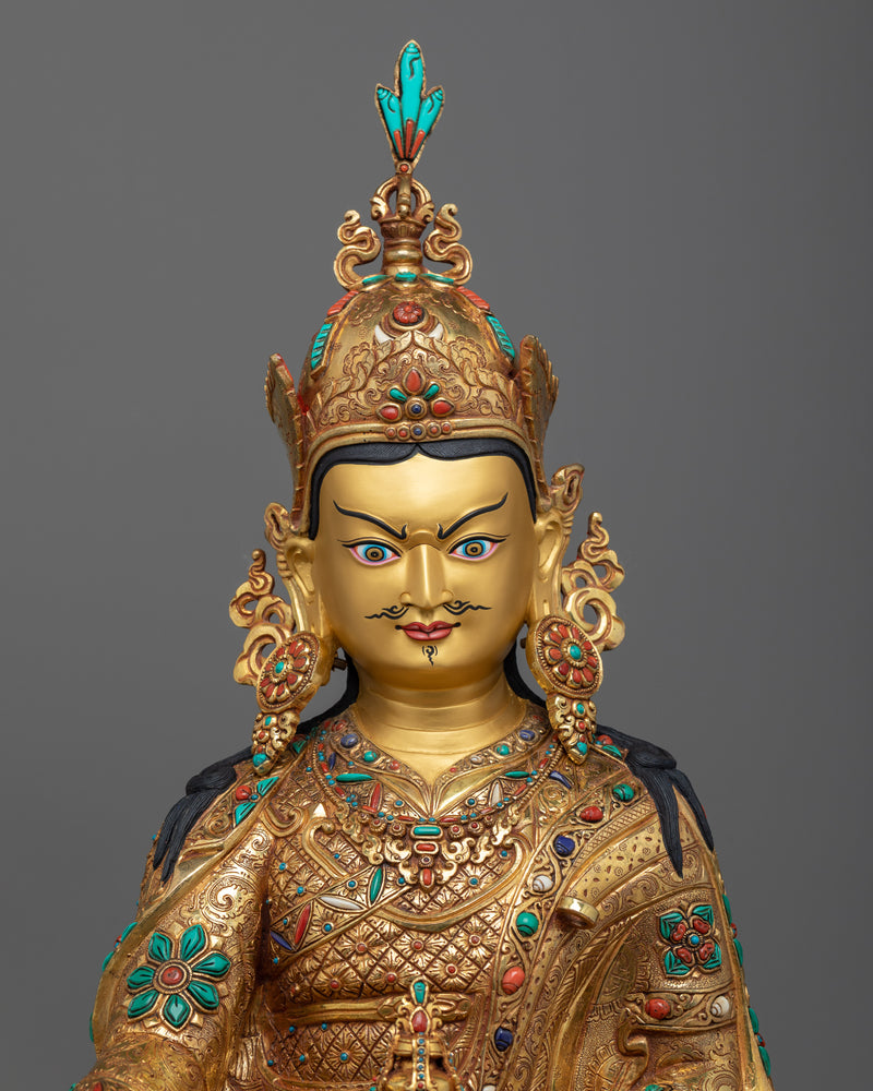 Guru Rinpoche Day Commemorative Statue | An Exquisite Celebration of Spirituality