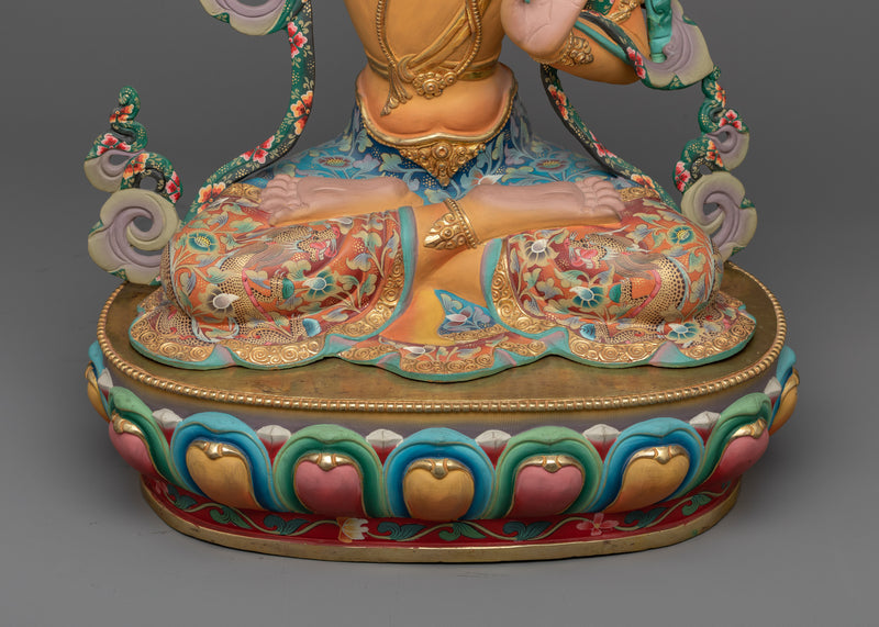 Manjushri Mantra Benefits Statue | Embodying Wisdom and Clarity