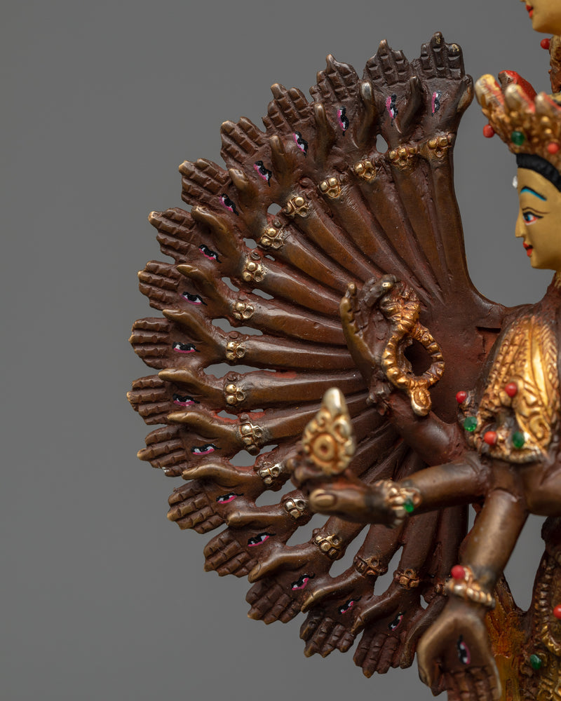 1000-Armed Avalokiteshvara Sculpture | Embodying Infinite Compassion