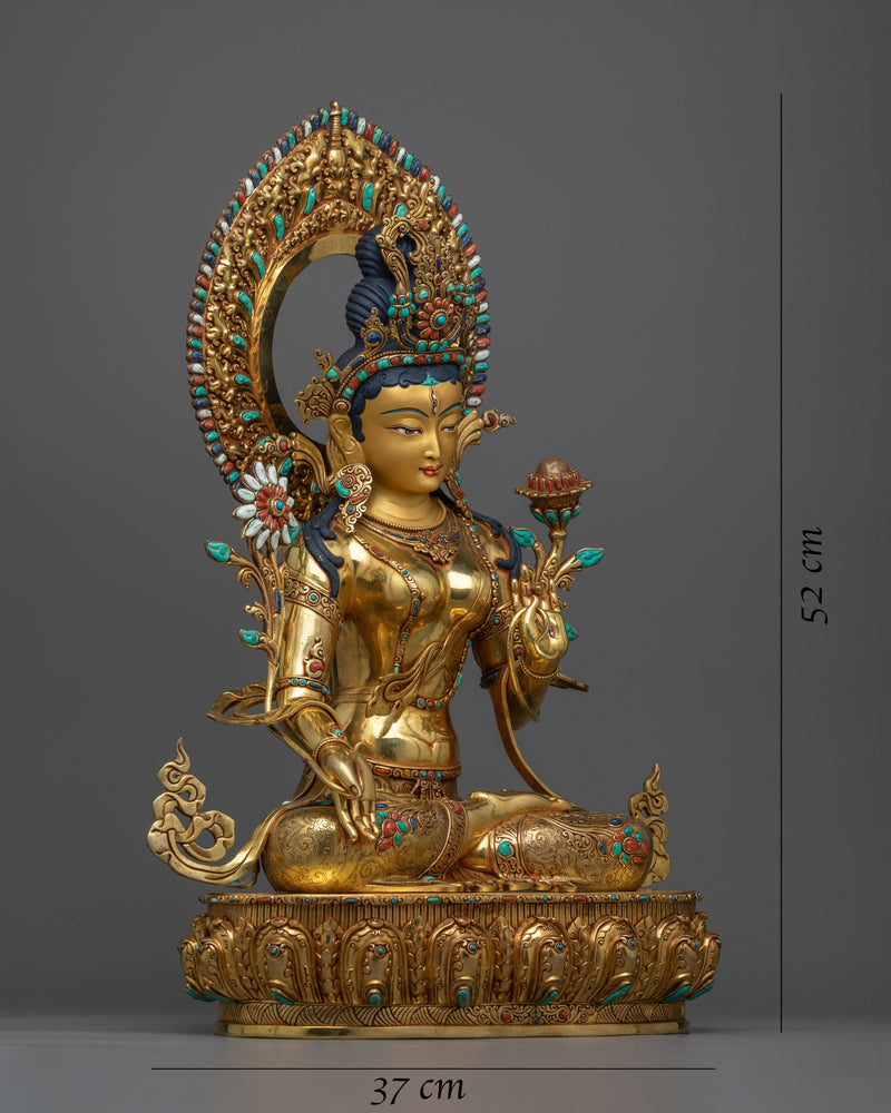 white-tara-meditation-sculpture