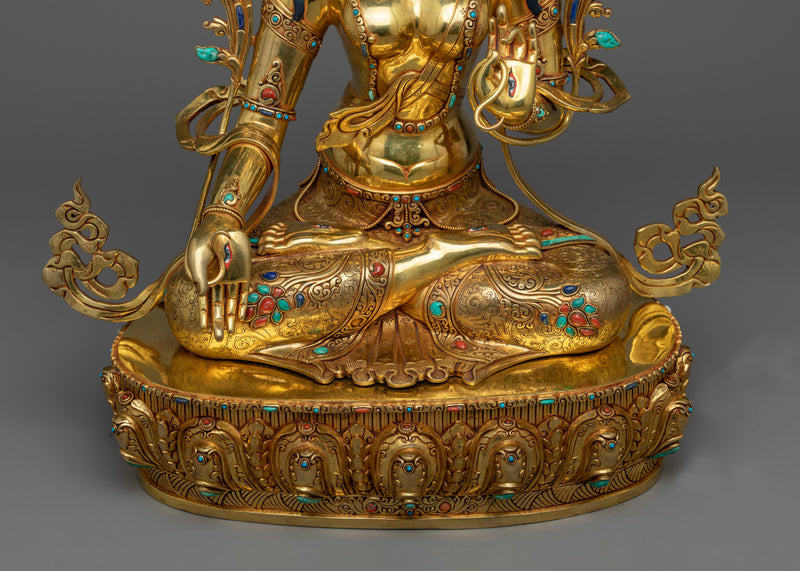 White Tara Meditation Sculpture | Beacon of Purity and Protection