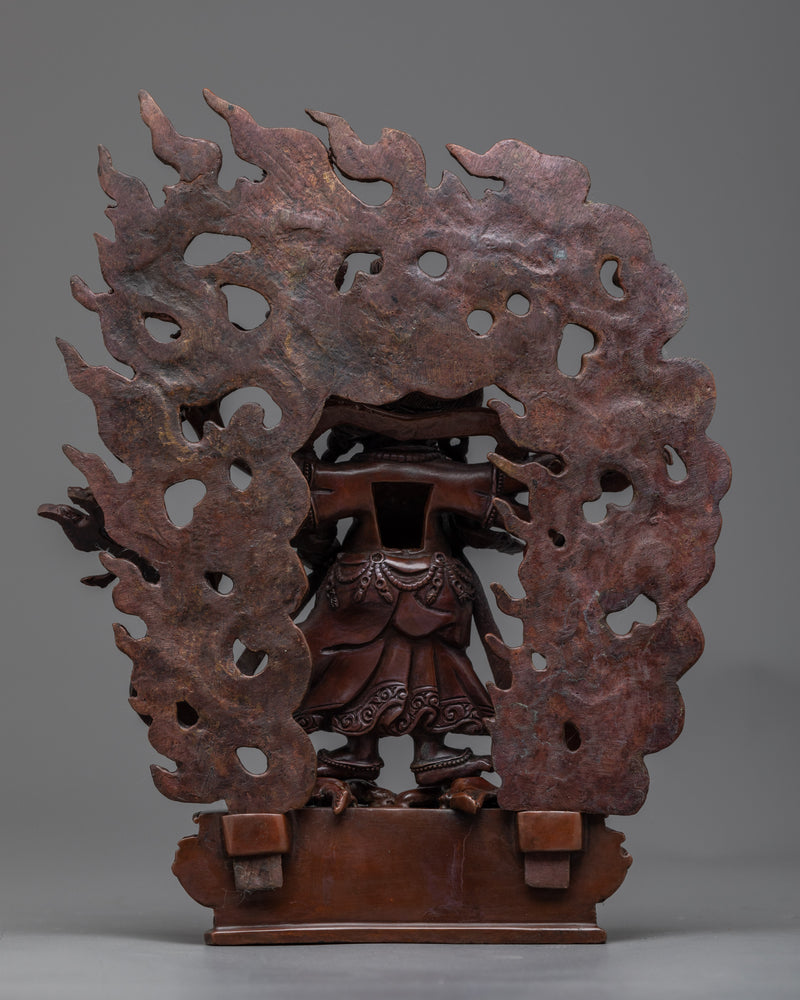 White Mahakala Practice Statue | The Benevolent Protector of Abundance