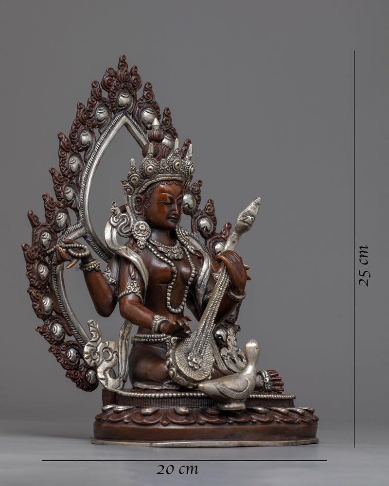 saraswati on swan