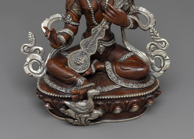 Saraswati Statue | The Melodic Whisperer of Wisdom