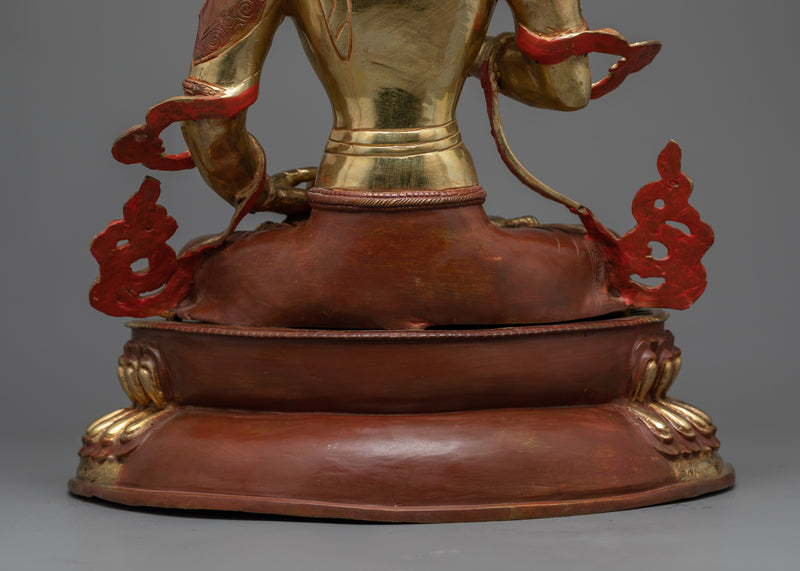 Handcrafted Vajrasattva Mantra Sanskrit Statue | Discover the Radiance