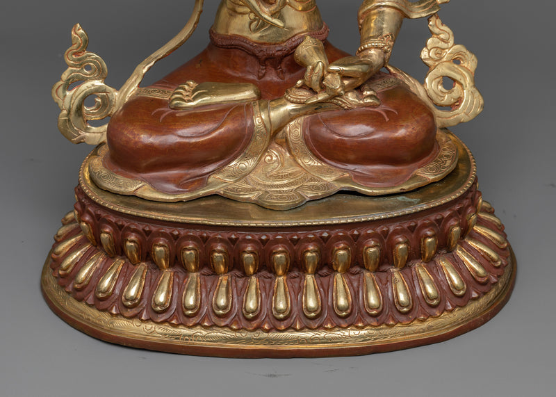 Handcrafted Vajrasattva Mantra Sanskrit Statue | Discover the Radiance