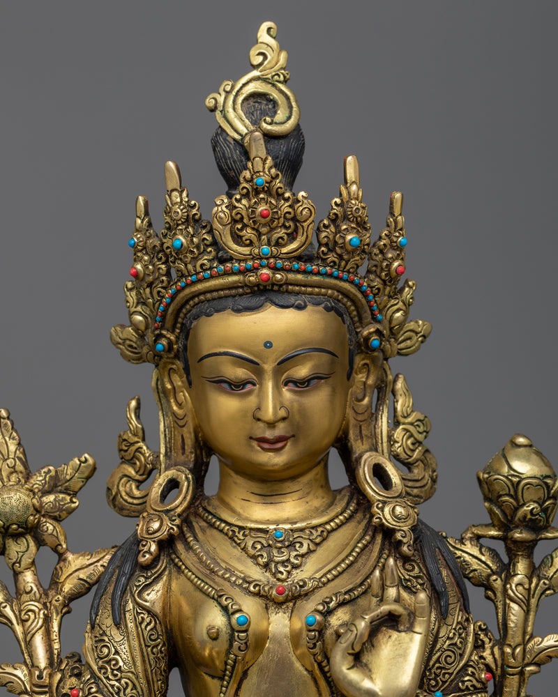 statue for green tara retreat