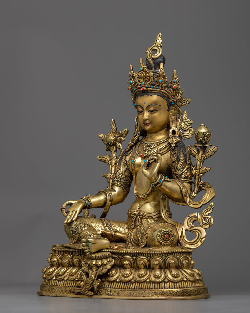 statue for green tara retreat