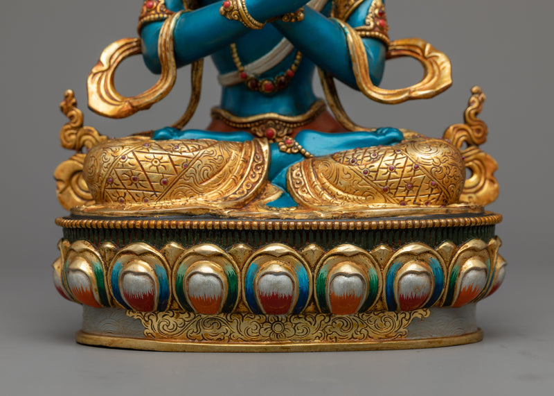 Vajradhara Dorje Chang Sculpture | Primordial Buddha in Exquisite Craftsmanship