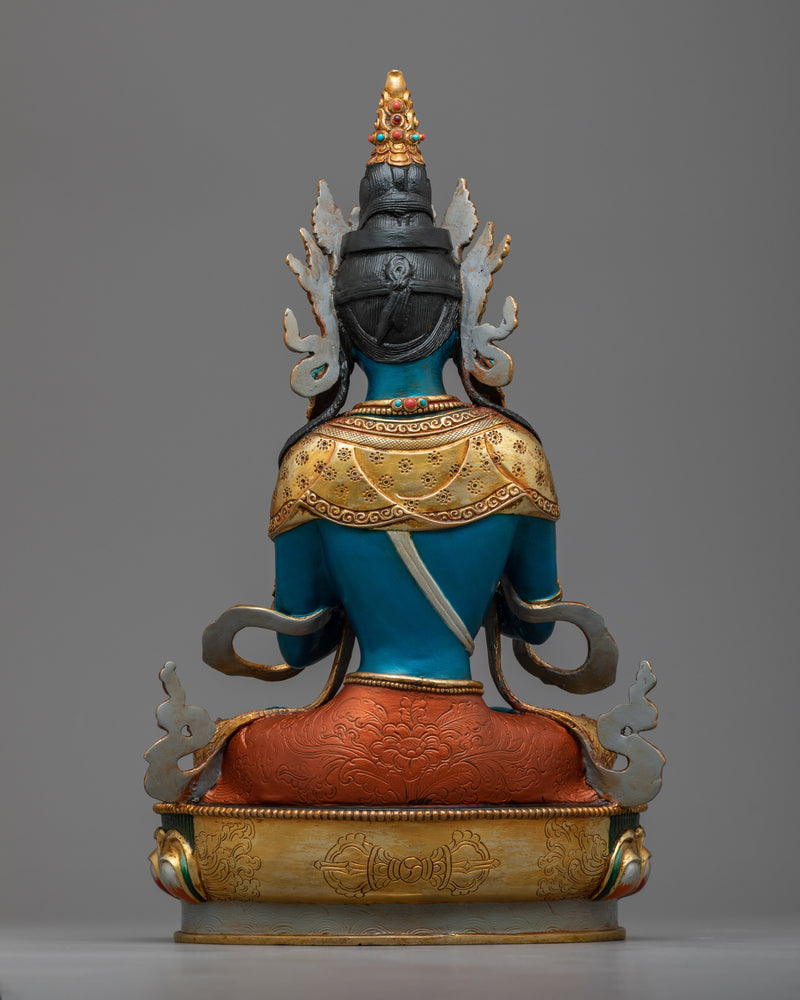 Vajradhara Dorje Chang Sculpture | Primordial Buddha in Exquisite Craftsmanship