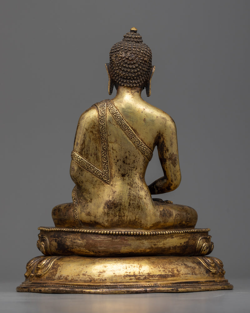 Antique Finish Amitabha Buddha Statue | Buddha of Infinite Light
