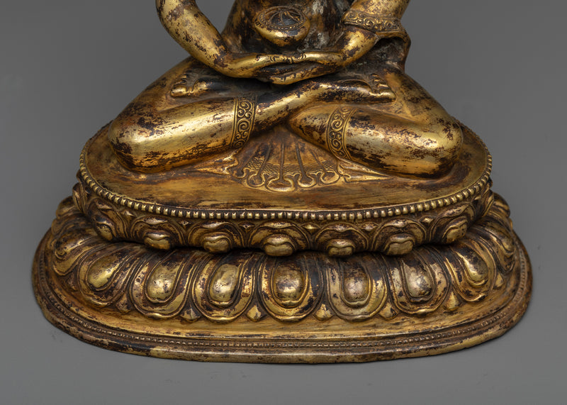 Antique Finish Amitabha Buddha Statue | Buddha of Infinite Light