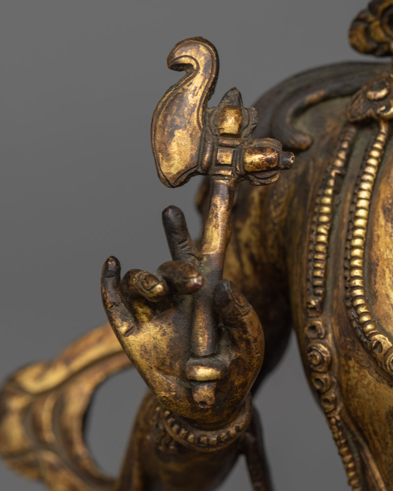 Antique Bodhisattva Statue | Handmade in Nepal in Traditional Art