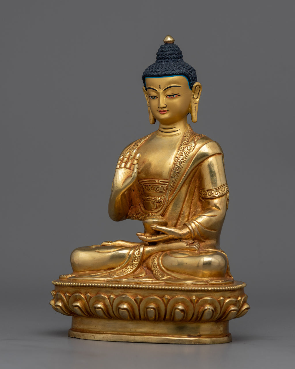 Amogasiddhi Statue | 8 Inches one of the Five Wisdom Buddhas of Buddhi