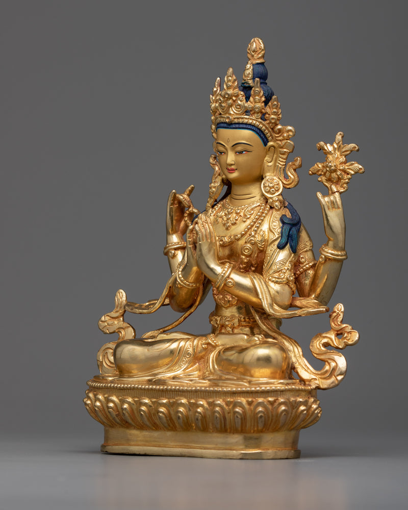 Chenrezig Avalokiteśvara Statue | Compassionate Boddhisattva