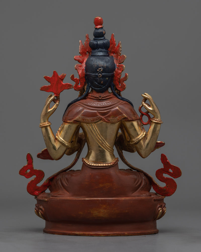 Four Armed Chenrezig Rupa | Compassionate Bodhisattva