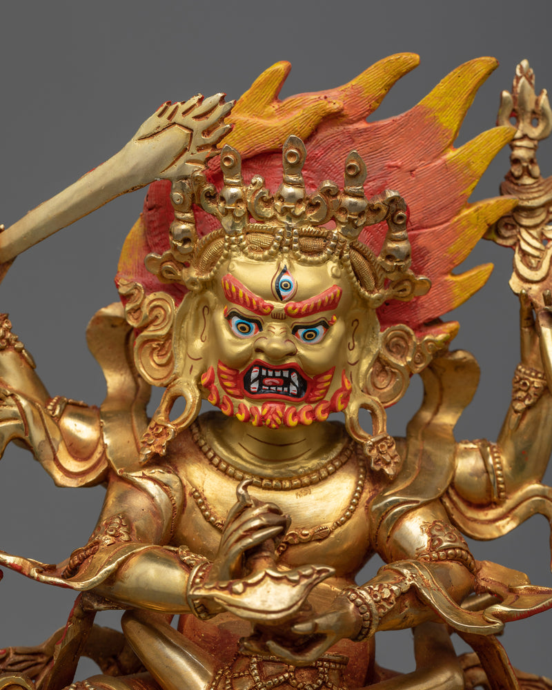 Four Armed Mahakala with consort