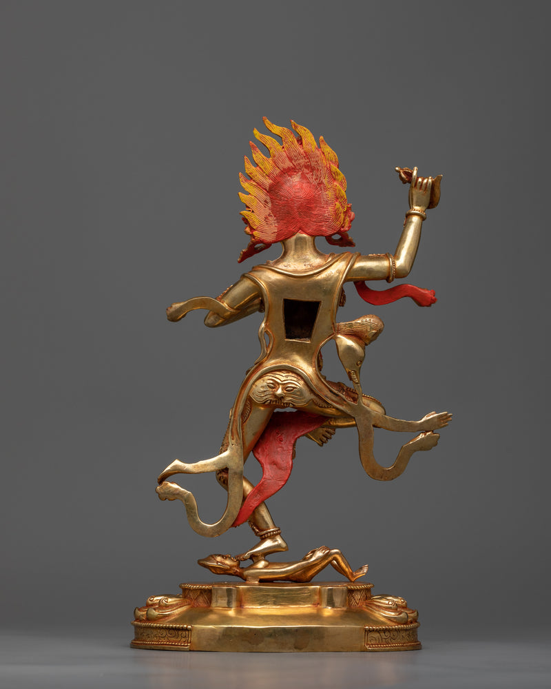 Dorje Phagmo Golden Statue | Handmade Traditional Nepali Art