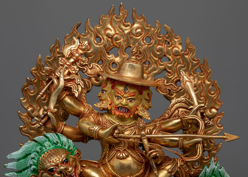 Dorje Legpa Worldly Protector Statue | Handmade in Nepal