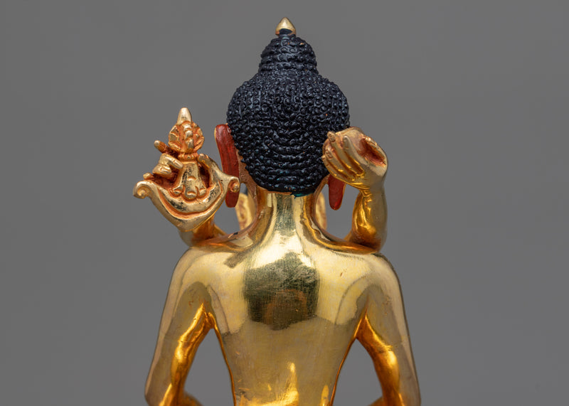 Samantabhadra With Consort Gold Statue | Handmade Figure in Union