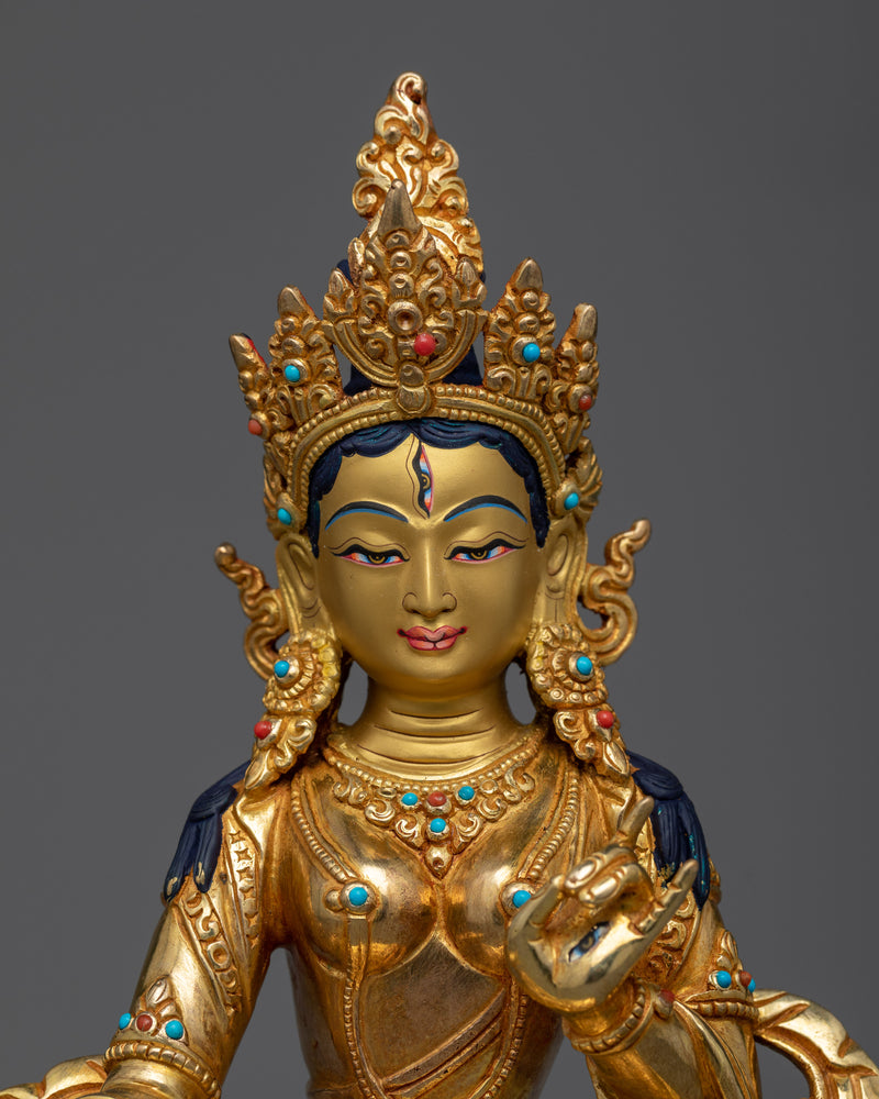 Dukar 9 Inch Statue | Vajra Ushnisha Sitatapatra