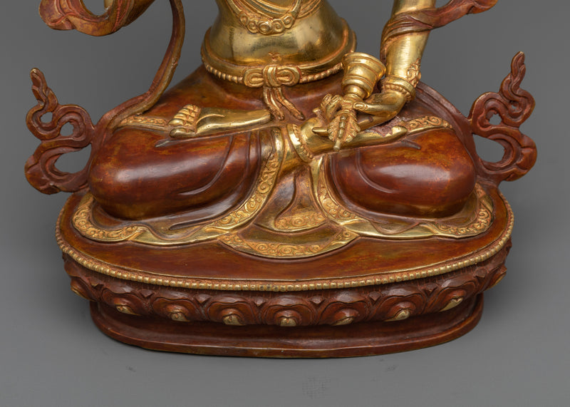 Vajrasattva 12.5 Inch Statue | Tibetan Dorjé Sempa Deity