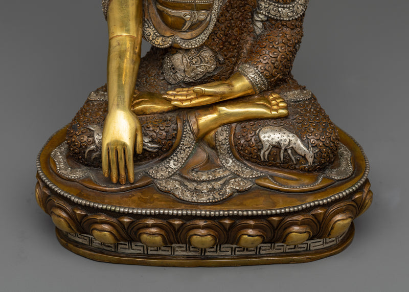 Shakyamuni Buddha Hand-Carved Statue | Made in Nepal