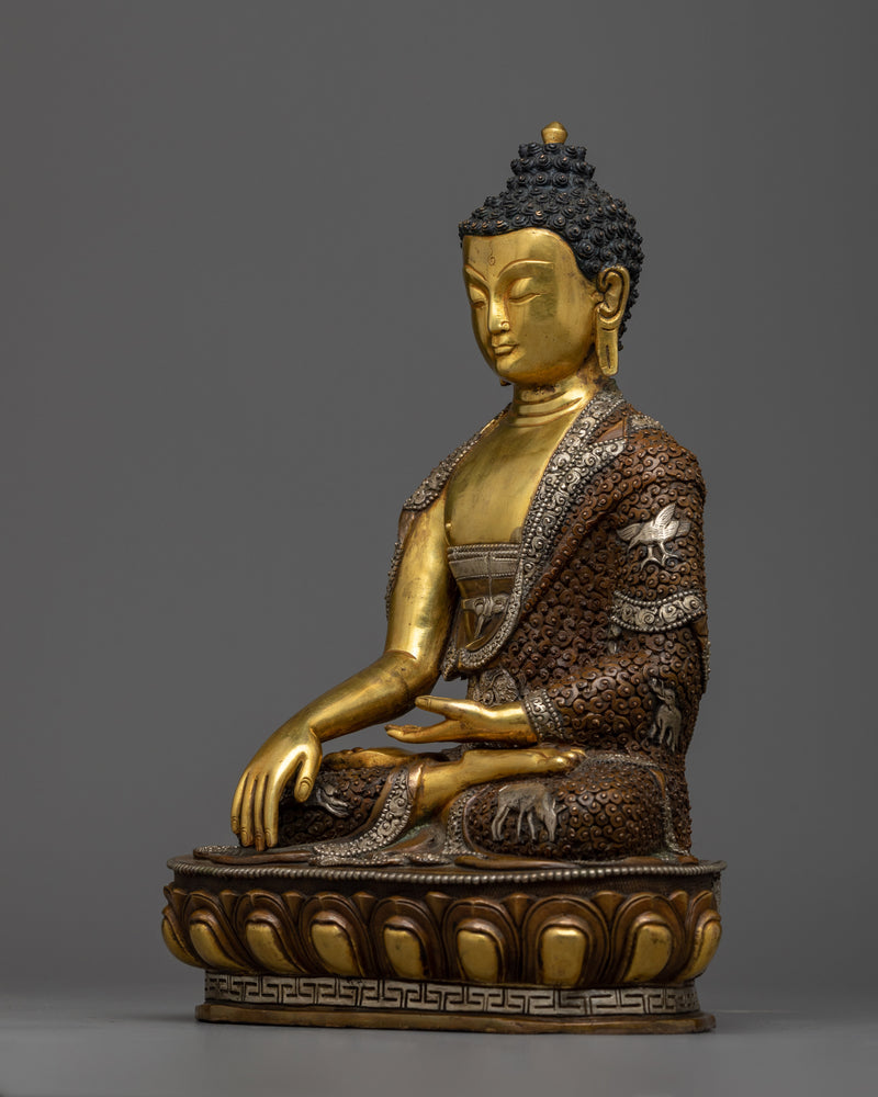 Shakyamuni Buddha Hand-Carved Statue | Made in Nepal