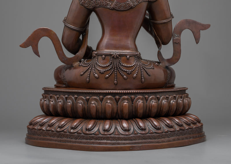 Vajrasattva 18.5 Inch Statue | Tibetan Dorje Sempa Copper Figurine