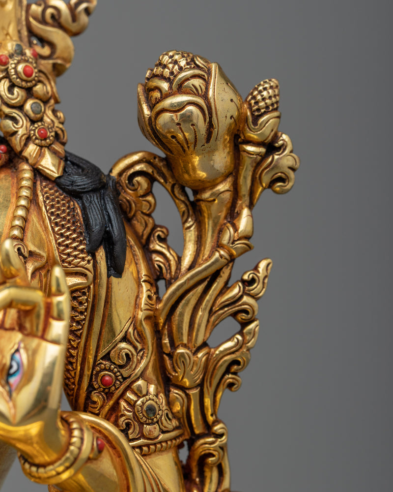 Premium White Tara Statue | 10.2 Inches Sculpture of Long Life Deity