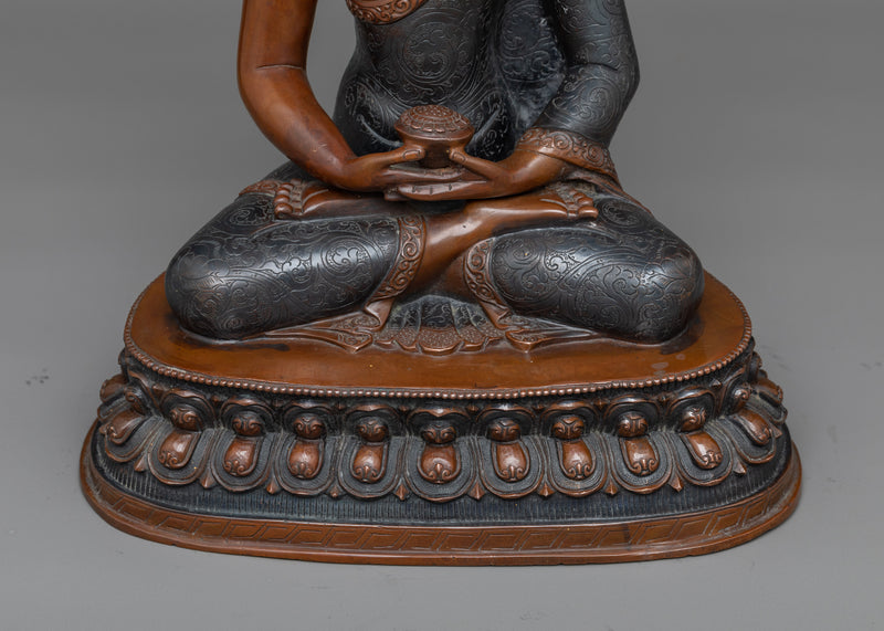 11.4 Inches Amitabha Buddha Statue | Infinite Light Buddha in Sanskrit