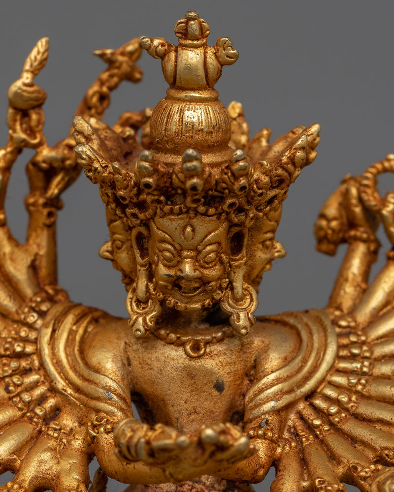 Illuminate Your Sacred Space with the Small Kalachakra | A Golden Emblem of Time and Enlightenment