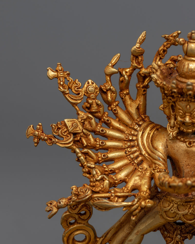 Illuminate Your Sacred Space with the Small Kalachakra | A Golden Emblem of Time and Enlightenment